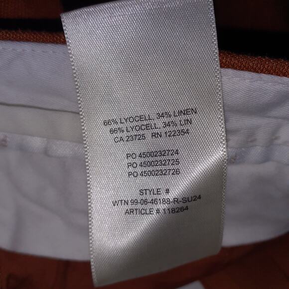 Aritzia 'The Effortless' Brown Pant Size 10 - Picture 5 of 5